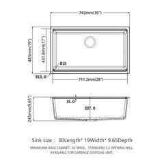 Quartz Kitchen Sink, Composite Workstation, Undermount