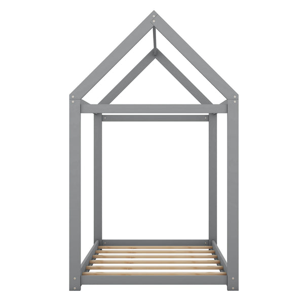 Wooden House Shaped Bed