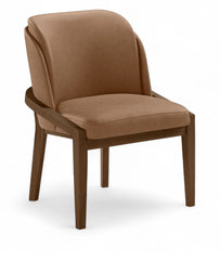 Navo - Vegan Leather Upholstered Dining Chair - Brown