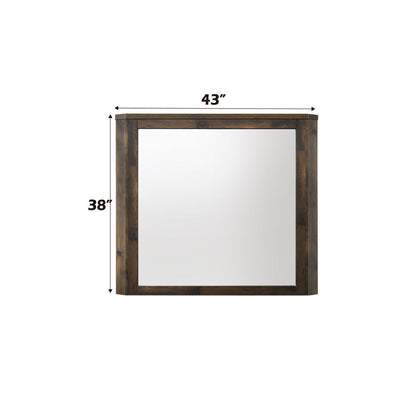Elettra - Mirror - Rustic Walnut