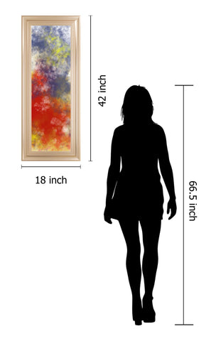 Vapor I. B By Jason Johnson - Framed Print Wall Art - Red