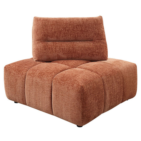 Loanna - Modular Wedge - Coral Red Linen