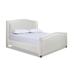 Carmen - Upholstered Wingback Panel Bed Frame