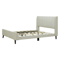 Upholstered Platform Bed Velvet