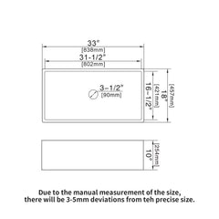 33" Undermount Sink With Apron Front, Single Bowl, Grid - White