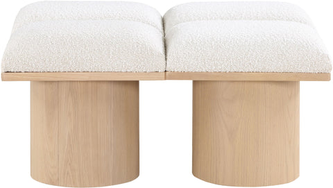 Pavilion - 4 Piece Modular Bench With Natural Base