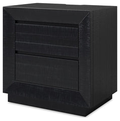 Londer - Black - Two Drawer Night Stand