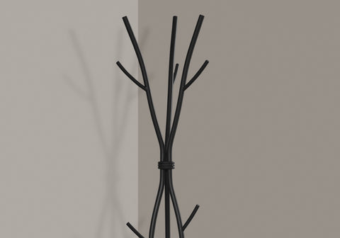 Coat Rack, Hall Tree, Free Standing, 11 Hooks, Entryway, Contemporary & Modern