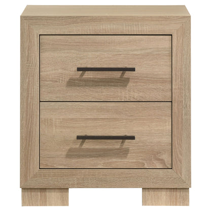 Merritt - 2 Drawer Nightstand - Light Oak