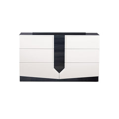 Vios - 5 Piece Bedroom Set With Zebrano Accent Design