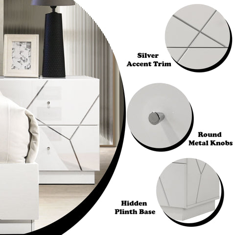 Esther - Nightstand - White
