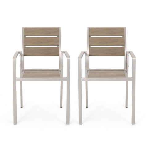 Dreamlan - Outdoor Aluminum Dining Chair (Set of 2)