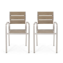 Dreamlan - Outdoor Aluminum Dining Chair (Set of 2)