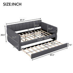 Upholstered Platform Bed With USB Charging
