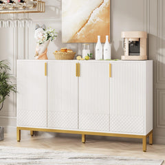 Buffet Sideboard Cabinet With Geometric Doors