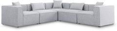 Cube - Linen 5 Piece Modular Corner Sectional