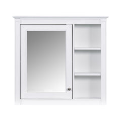 Wall Mounted Medicine Cabinet With Mirror And 3 Open Shelves