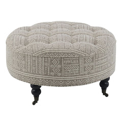 Upendo - Ottoman With Caster - Pattern Fabric