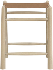 Santos - Backless Counter Stool With Stained Natural Base