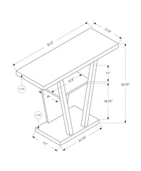 Console Accent Table Narrow For Living Room - White