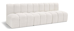 Arc - Boucle Fabric 3 Seats Modular Sofa