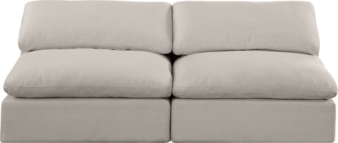 Comfy - Linen Modular Armless Sofa 2 Seats