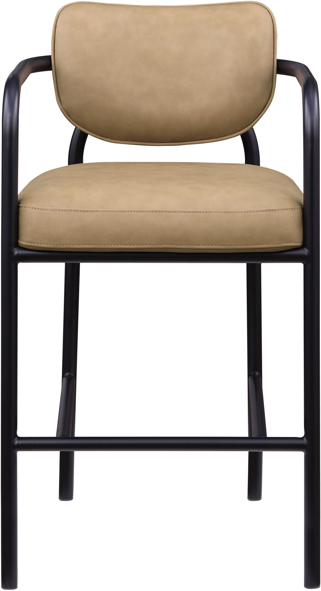 Serava - Faux Leather Upholstered Bar Stool - Tan