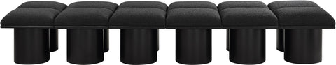 Pavilion - 12 Piece Modular Bench With Black Base