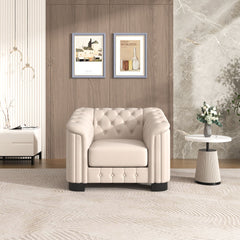 Upholstered Accent Sofa Chair With Removable Cushion