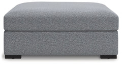 Bealton - Oversized Accent Ottoman - Salt And Pepper