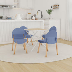 4 Piece Set Of Single Chairs With A Folding Square Table