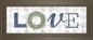 18x42 Love With Eucalyptus Wreath I By Marla Rae - Light Blue