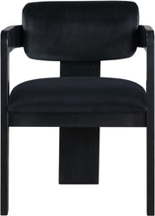 Sacha - Velvet Dining Chair With Black Base (Set of 2)