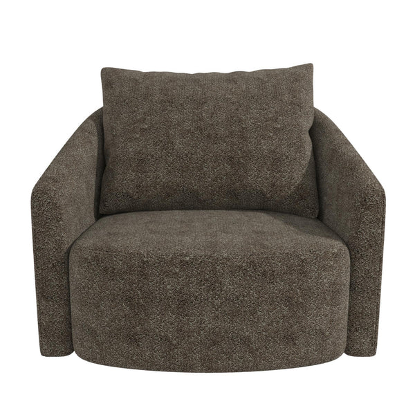 Swivel Accent Chair - Brown Gray