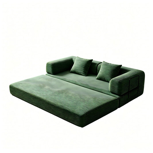 Convertible Sofa Bed With Removable Pillows