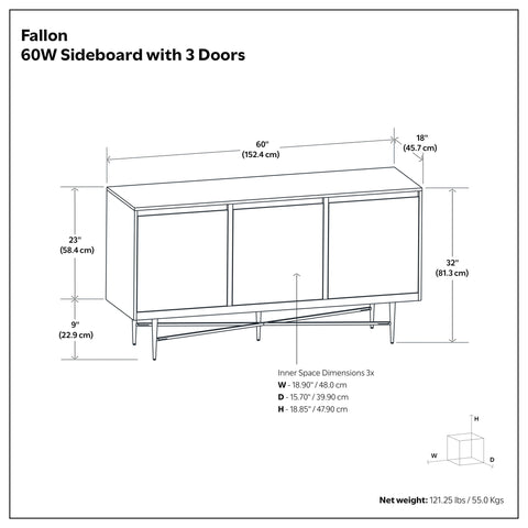 Fallon - Sideboard Buffet - Natural