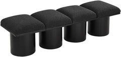 Pavilion - 4 Piece Modular Bench With Black Base