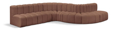 Arc - Faux Leather 7 Piece Modular Sofa