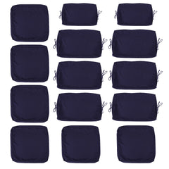 Cushion Covers For 7 Piece Wicker Sectional Sofa, 14 Pack Seat And Back Slipcovers With Zipper