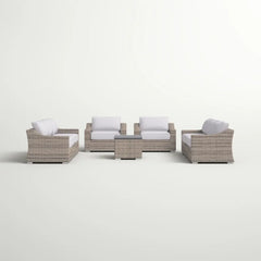 Stylish Sofa Seating Group With Cushions Perfect For Outdoor Gatherings