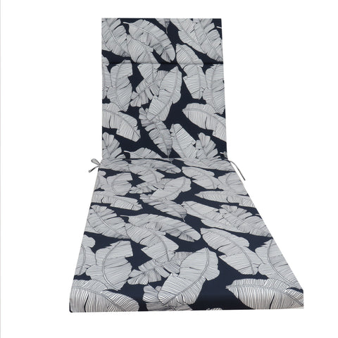 2 Piece Chaise Lounge Chair Cushion Set With Ties