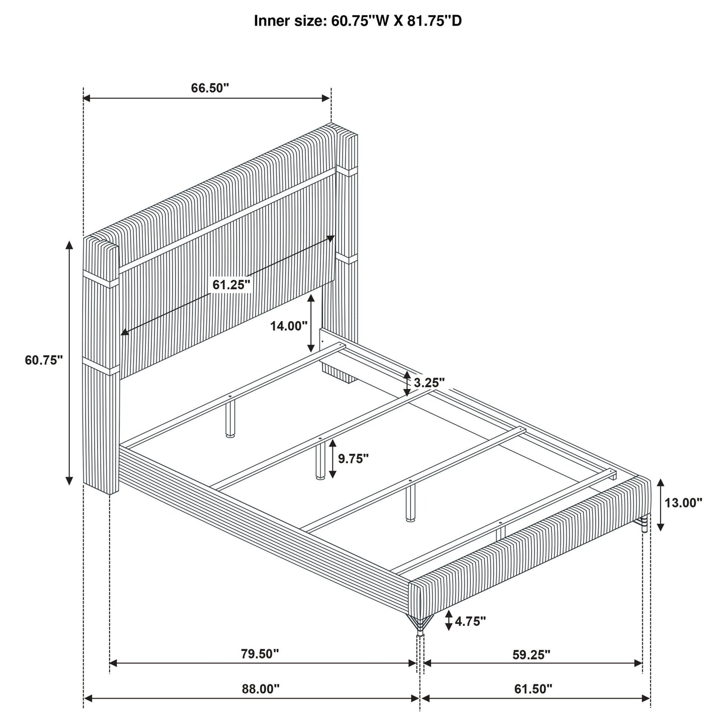 Malcolm - Wingback Bed
