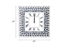 Boffa - Geometric Pattern Trim Wall Clock - Mirrored