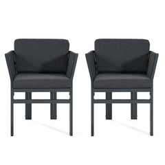 Outdoor Dining Chair, All-Weather Patio Seating For Backyard (Set of 2)