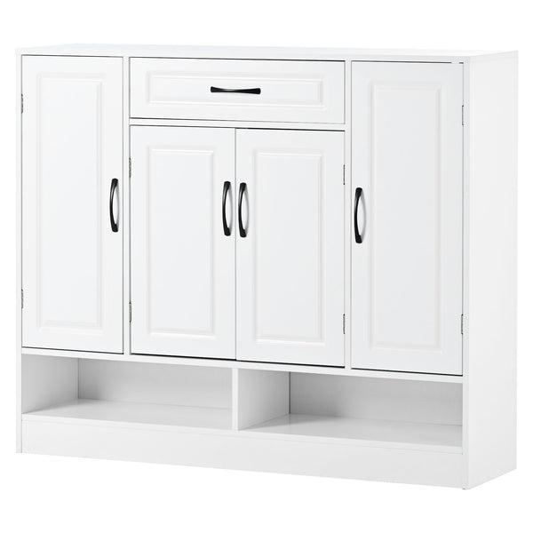 Sleek And Modern Shoe Cabinet With Adjustable Shelves, Space Saving Design