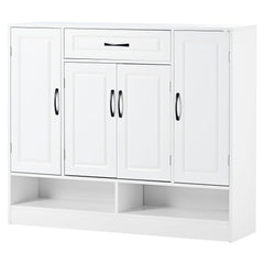 Sleek And Modern Shoe Cabinet With Adjustable Shelves, Space Saving Design