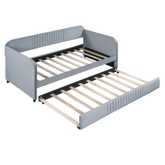 Upholstered Daybed Sofa Bed With Trundle Bed