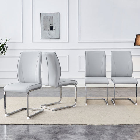 Luxury Simple Arch Chair, High Resilience With Metal Legs