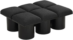 Pavilion - 6 Piece Modular Bench With Black Base