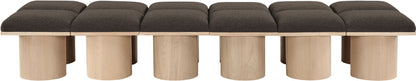 Pavilion - 12 Piece Modular Bench With Natural Base